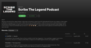 Scribe The Legend Podcast has launched!